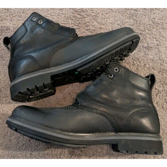 Timberland Kendrick Anti Fatgiue Chukka Black Leather Boots Men's 9 - Picture 5 of 8